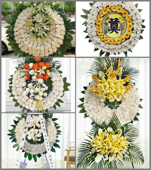 陕西咸阳市旬邑县职田镇下墙村花圈速递